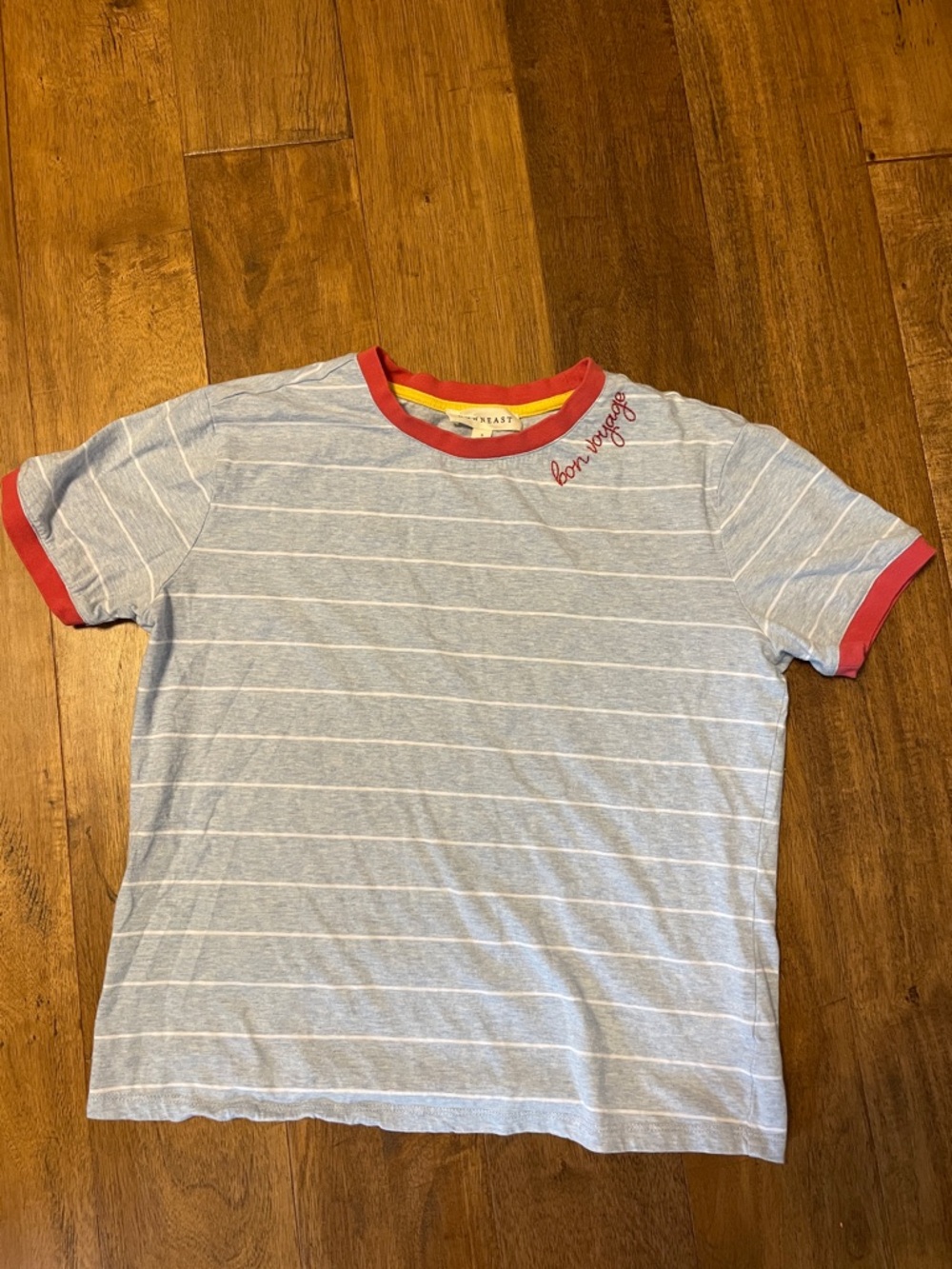 Down East Bon Voyage Stripe Ringer Tee